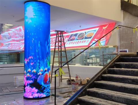 大廳圓柱顯示屏